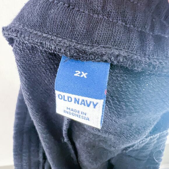 NEW Old Navy Black Terry Cloth Shorts 2X Casual Pull On Lounge Shorts 3" inseam - Picture 6 of 8